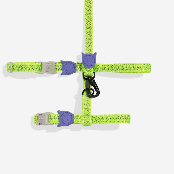 Zee.Cat Harness + Leash - Reflective Lumen