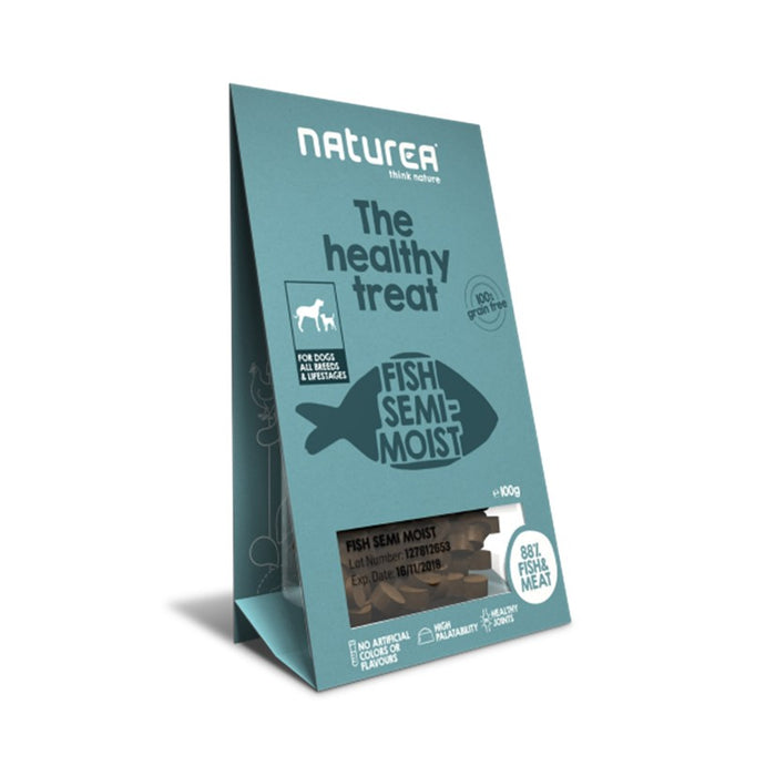 Nuturea Semi-Moist Dog Treats Fish 100g