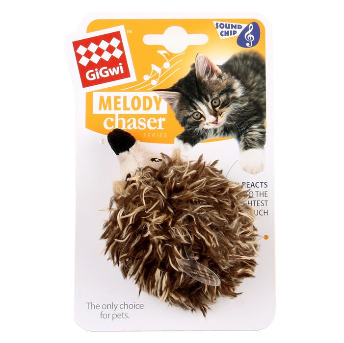 GiGwi Melody Chaser Cat Toy Hedgehog