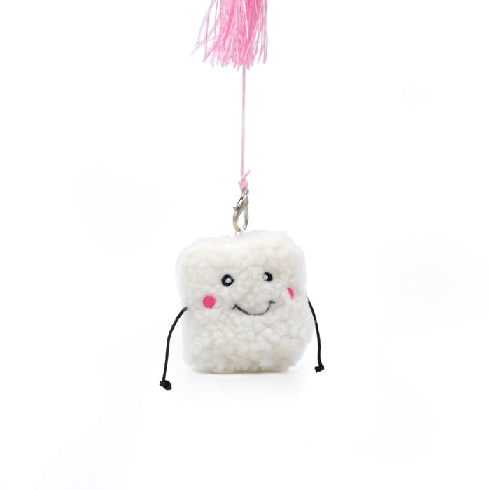 ZippyClaws Cat Toy Zippystick Marshmellow