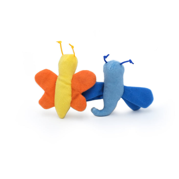 ZippyClaws Cat Toy Butterfly & Dragonfly 2-Pack