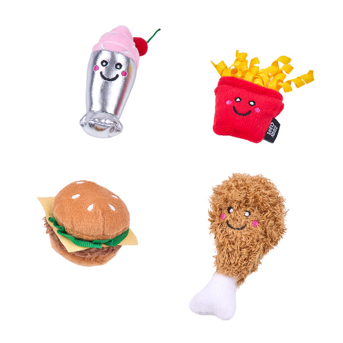 ZippyClaws NomNomz 4-Pack - Fast Foods