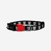 Zee.Dog black skull dog collar