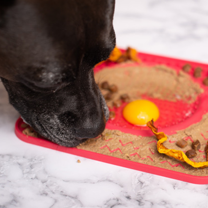 Messy Mutts - Silicon Therapeutic Licking Bowl Mat (Blue)