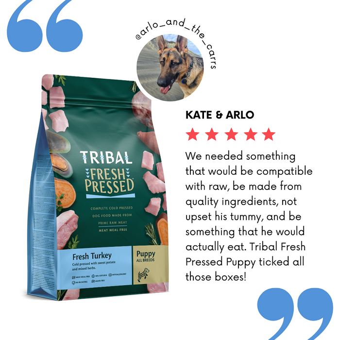 NZ review for Tribal Fresh Pressed puppy food