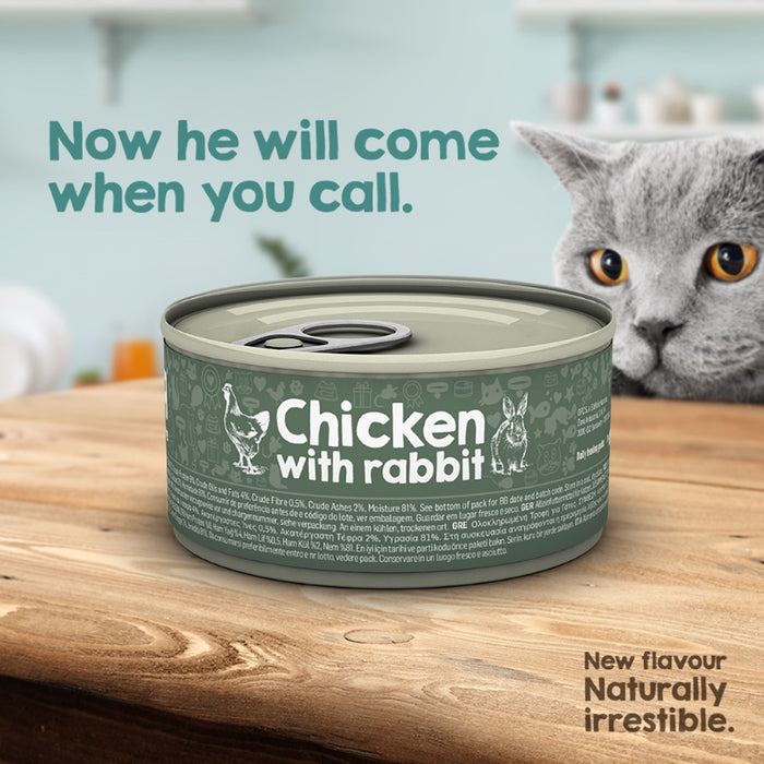 Naturea Naturals Cat & Kitten Chicken with Rabbit 85g